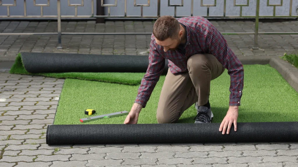 Artificial turf installation 1 1x - Artificial Turf Installation by La Sierra Quality Landscape Inc. in San Martin, CA